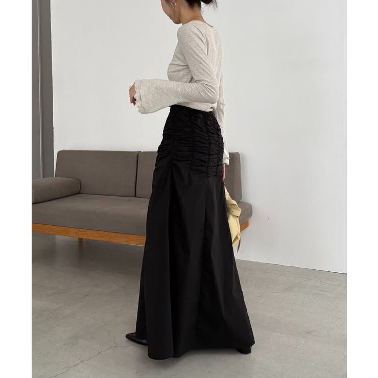 【CAPRICIEUX LE'MAGE】ラインギャザーSK | PAL GROUP OUTLET | 詳細画像8 