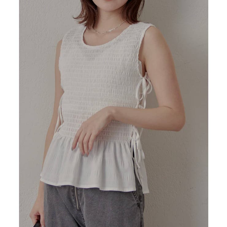 【mline】チェック ギャザーブラウス | PAL GROUP OUTLET | 詳細画像3 