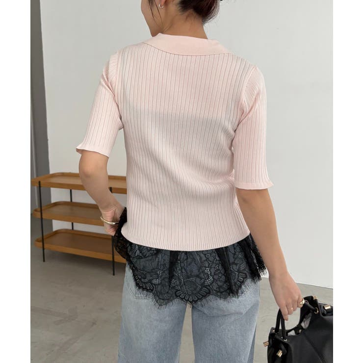 【CAPRICIEUX LE'MAGE】ハーフスリーブポロニット | PAL GROUP OUTLET | 詳細画像10 