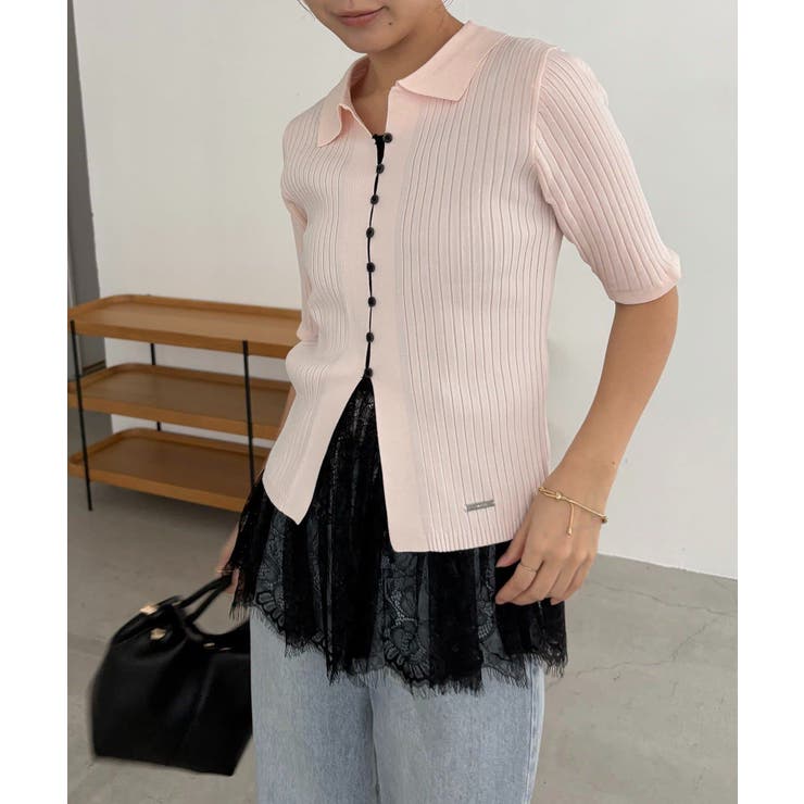 【CAPRICIEUX LE'MAGE】ハーフスリーブポロニット | PAL GROUP OUTLET | 詳細画像5 