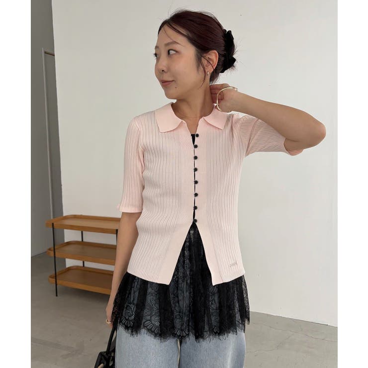 【CAPRICIEUX LE'MAGE】ハーフスリーブポロニット | PAL GROUP OUTLET | 詳細画像8 