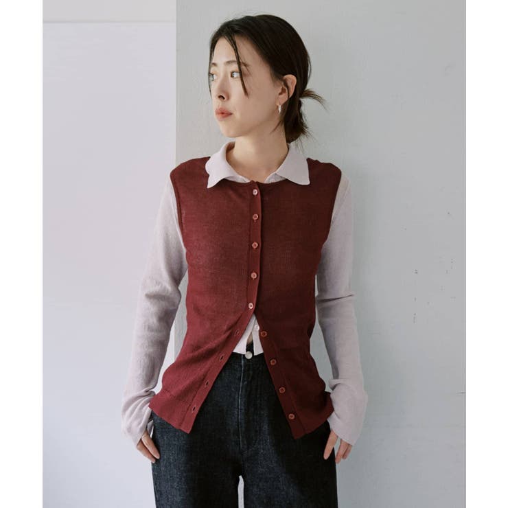 【SHENERY】シアー襟付きニット＆タンクSET | PAL GROUP OUTLET | 詳細画像25 