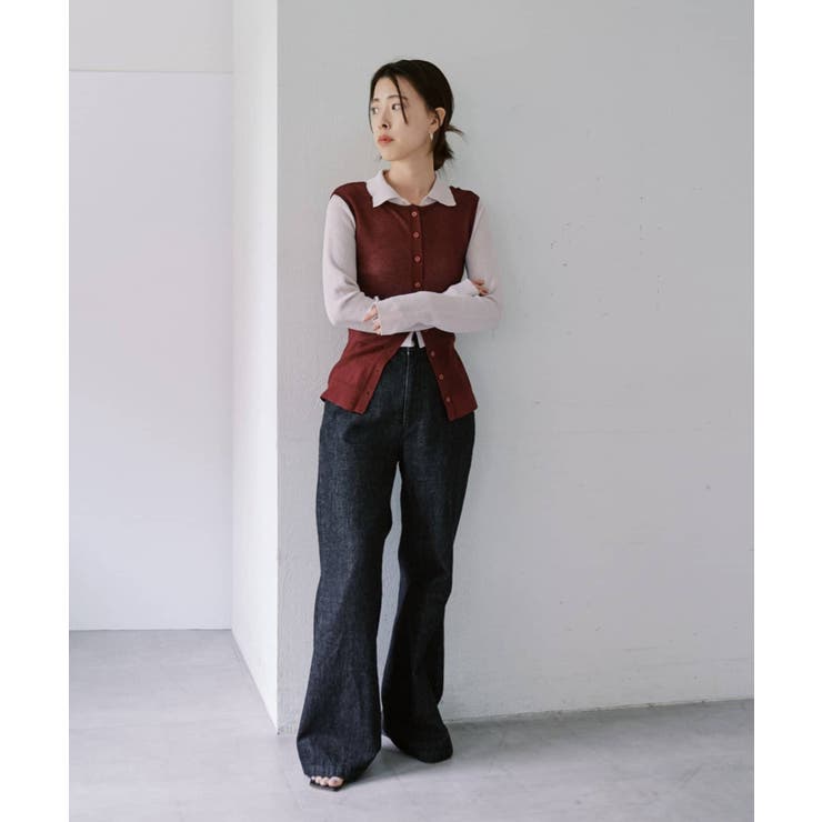 【SHENERY】シアー襟付きニット＆タンクSET | PAL GROUP OUTLET | 詳細画像22 