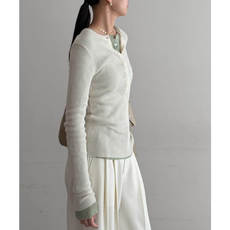 【Loungedress】シアーリブヘンリーKN | PAL GROUP OUTLET | 詳細画像11 