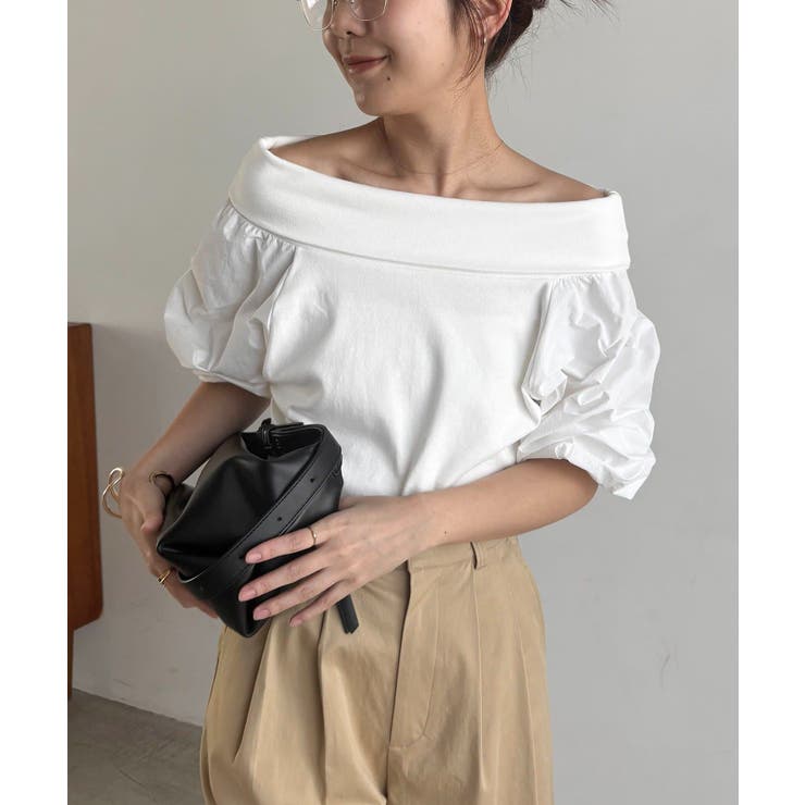【CAPRICIEUX LE'MAGE】異素材パフオフショルＴ | PAL GROUP OUTLET | 詳細画像32 