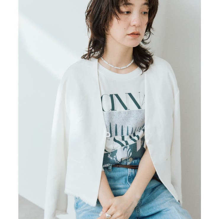 【RIVE DROITE】ペーパーリネンノーカラーJK | PAL GROUP OUTLET | 詳細画像12 