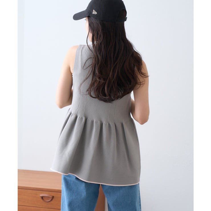 【CIAOPANIC TYPY】スポンディッシュWZIPペプラム配色ニッ… | PAL GROUP OUTLET | 詳細画像5 