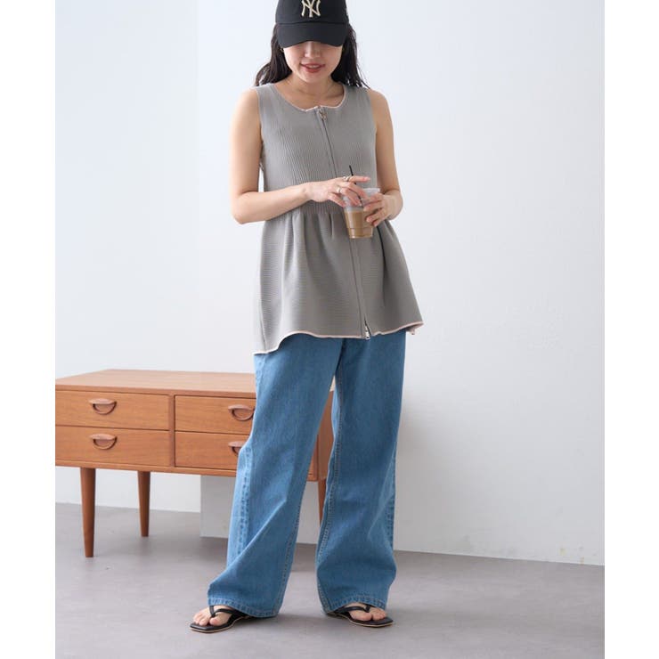 【CIAOPANIC TYPY】スポンディッシュWZIPペプラム配色ニッ… | PAL GROUP OUTLET | 詳細画像6 