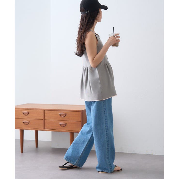 【CIAOPANIC TYPY】スポンディッシュWZIPペプラム配色ニッ… | PAL GROUP OUTLET | 詳細画像7 