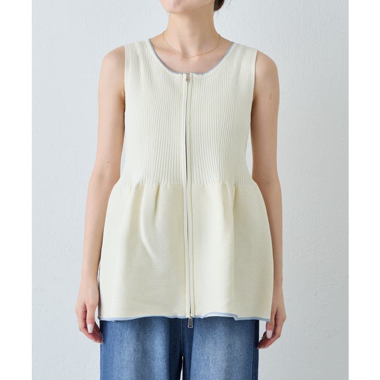 【CIAOPANIC TYPY】スポンディッシュWZIPペプラム配色ニッ… | PAL GROUP OUTLET | 詳細画像20 