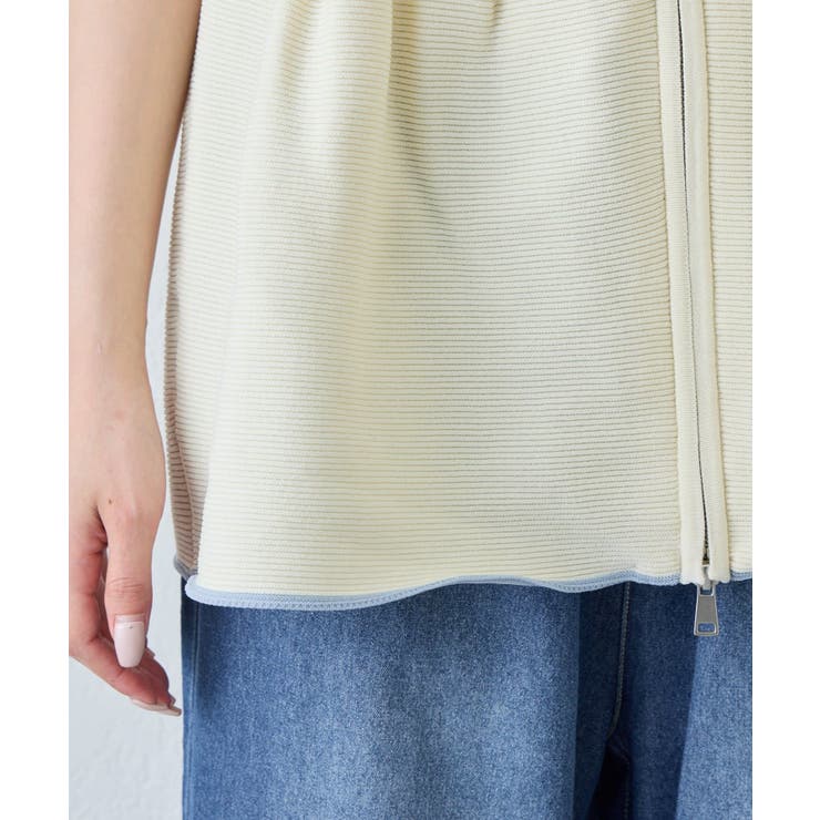 【CIAOPANIC TYPY】スポンディッシュWZIPペプラム配色ニッ… | PAL GROUP OUTLET | 詳細画像27 