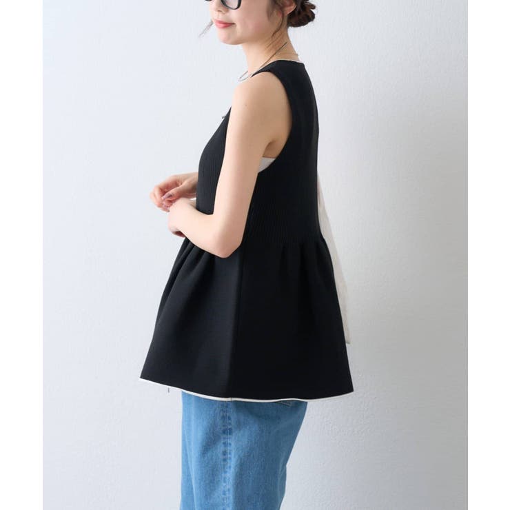 【CIAOPANIC TYPY】スポンディッシュWZIPペプラム配色ニッ… | PAL GROUP OUTLET | 詳細画像14 