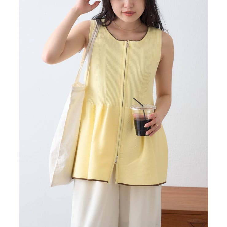 【CIAOPANIC TYPY】スポンディッシュWZIPペプラム配色ニッ… | PAL GROUP OUTLET | 詳細画像29 