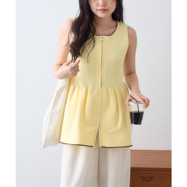 【CIAOPANIC TYPY】スポンディッシュWZIPペプラム配色ニッ… | PAL GROUP OUTLET | 詳細画像30 
