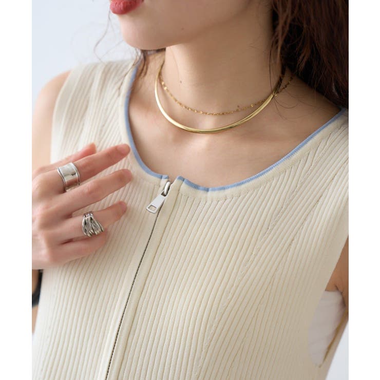 【CIAOPANIC TYPY】スポンディッシュWZIPペプラム配色ニッ… | PAL GROUP OUTLET | 詳細画像48 