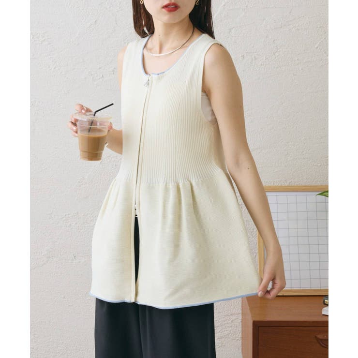 【CIAOPANIC TYPY】スポンディッシュWZIPペプラム配色ニッ… | PAL GROUP OUTLET | 詳細画像36 