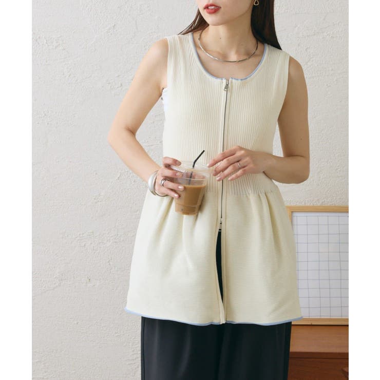 【CIAOPANIC TYPY】スポンディッシュWZIPペプラム配色ニッ… | PAL GROUP OUTLET | 詳細画像37 