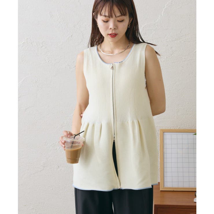 【CIAOPANIC TYPY】スポンディッシュWZIPペプラム配色ニッ… | PAL GROUP OUTLET | 詳細画像38 