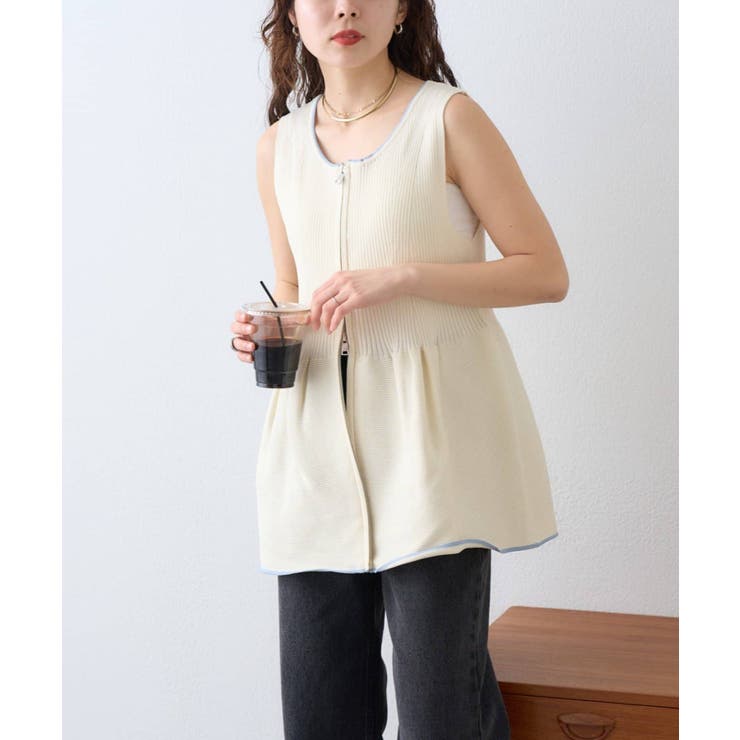 【CIAOPANIC TYPY】スポンディッシュWZIPペプラム配色ニッ… | PAL GROUP OUTLET | 詳細画像41 