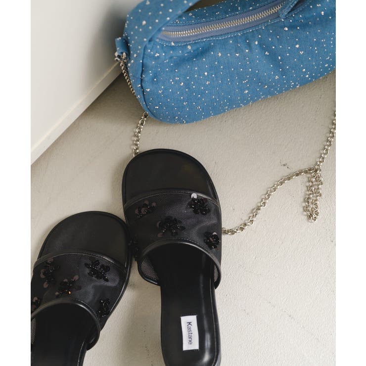 BLK/PU | 【Kastane】ブルームサンダル | PAL GROUP OUTLET