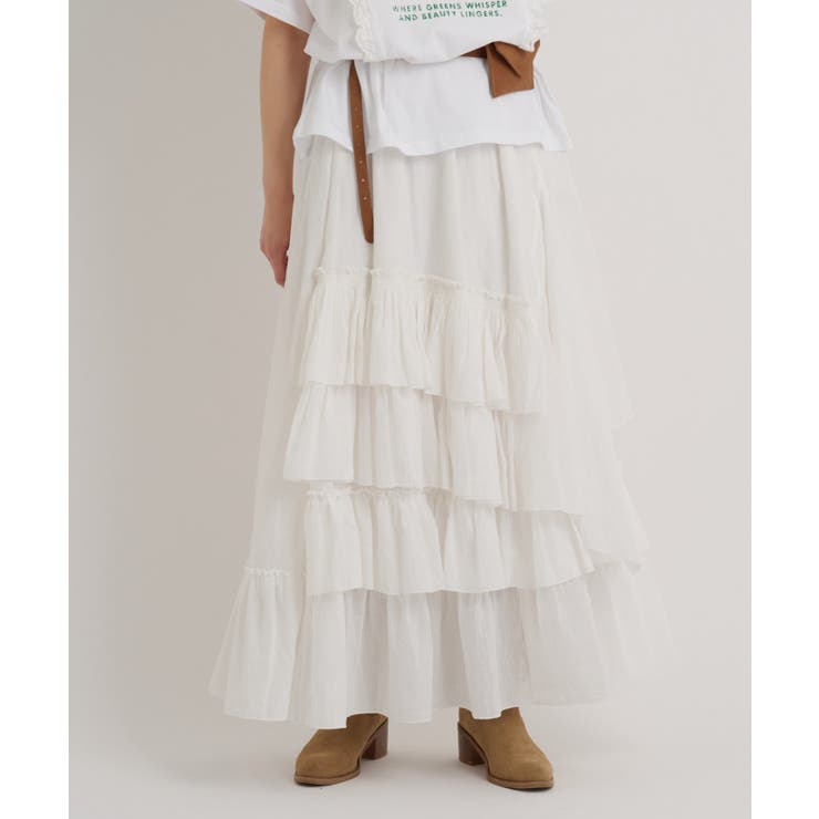 OFF | 【w closet】アシメティアードロングSK | PAL GROUP OUTLET