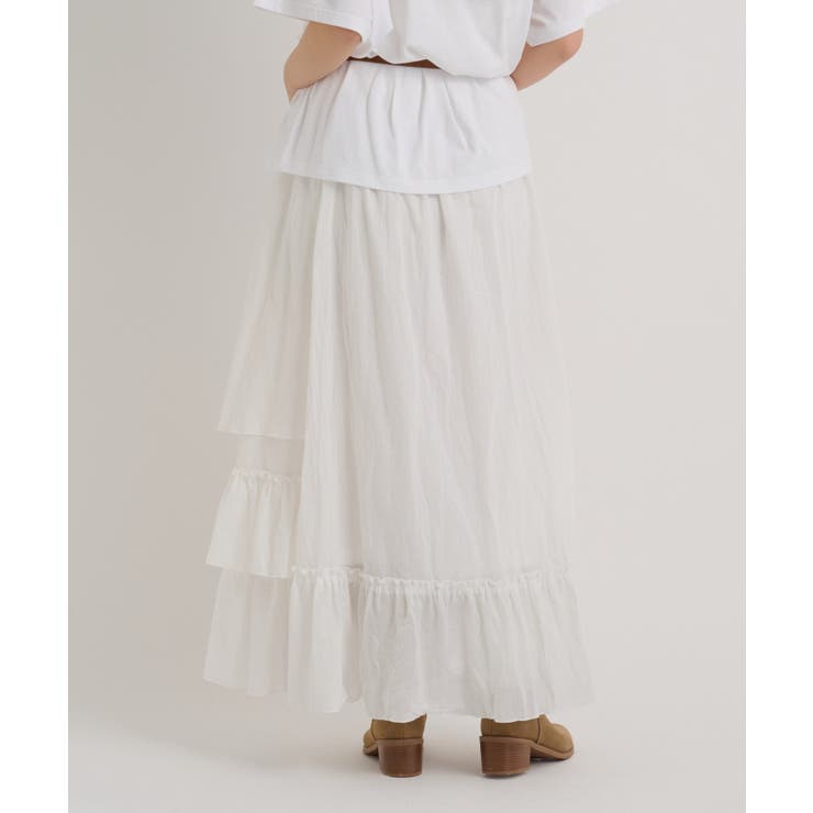 【w closet】アシメティアードロングSK | PAL GROUP OUTLET | 詳細画像2 