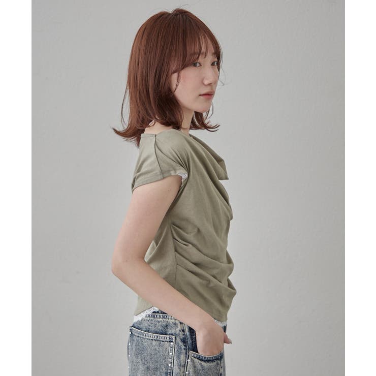 【mline】オフショルレースフレンチT | PAL GROUP OUTLET | 詳細画像2 