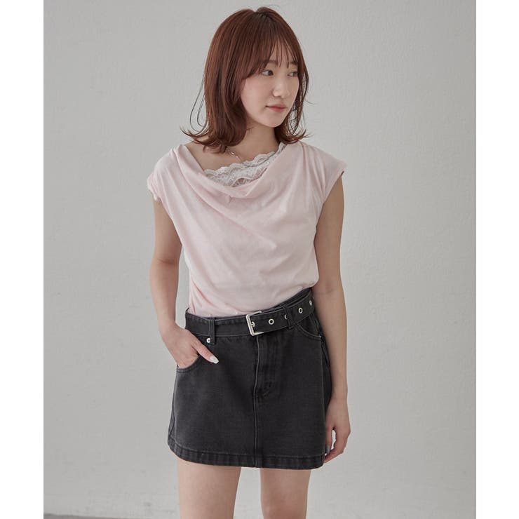 【mline】オフショルレースフレンチT | PAL GROUP OUTLET | 詳細画像7 