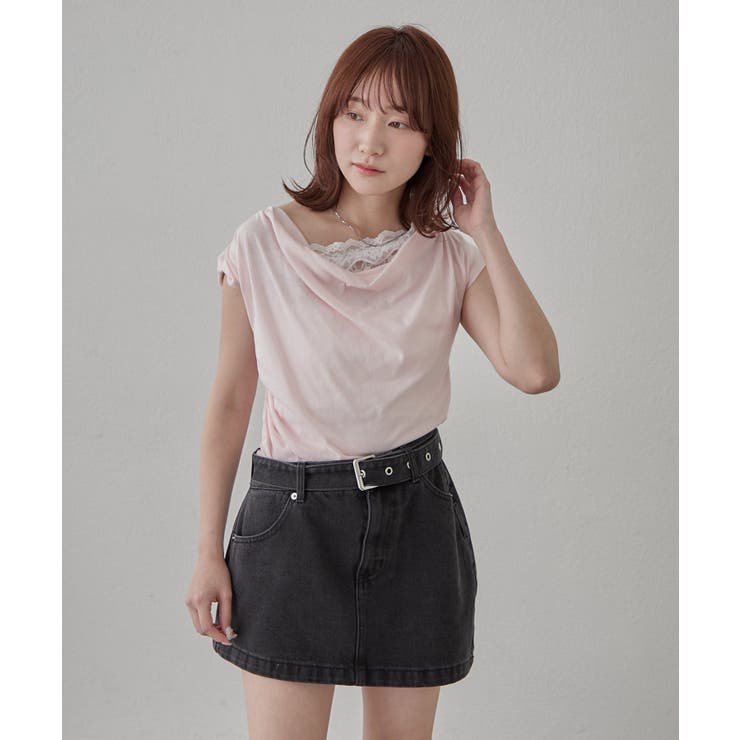 【mline】オフショルレースフレンチT | PAL GROUP OUTLET | 詳細画像9 