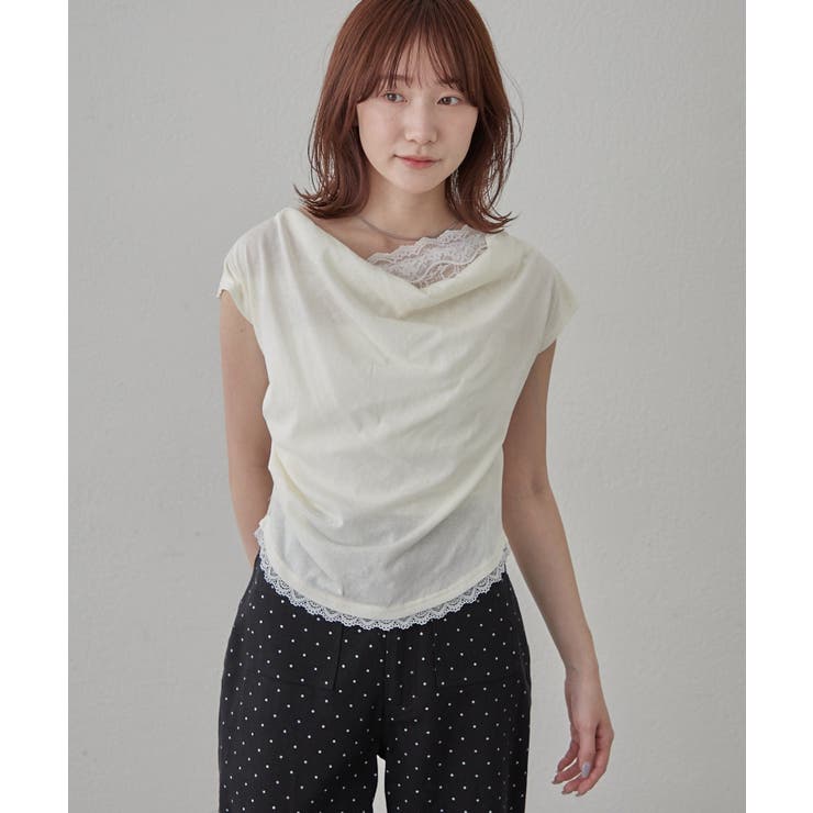 【mline】オフショルレースフレンチT | PAL GROUP OUTLET | 詳細画像13 