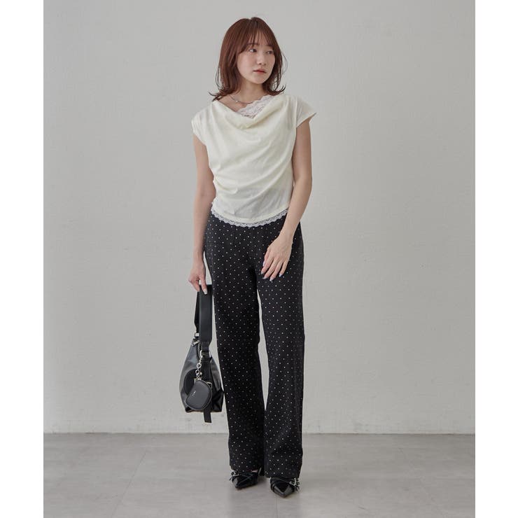 【mline】オフショルレースフレンチT | PAL GROUP OUTLET | 詳細画像18 