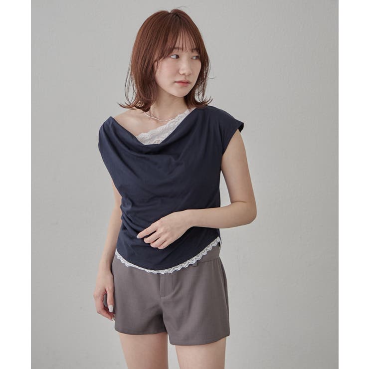 【mline】オフショルレースフレンチT | PAL GROUP OUTLET | 詳細画像19 