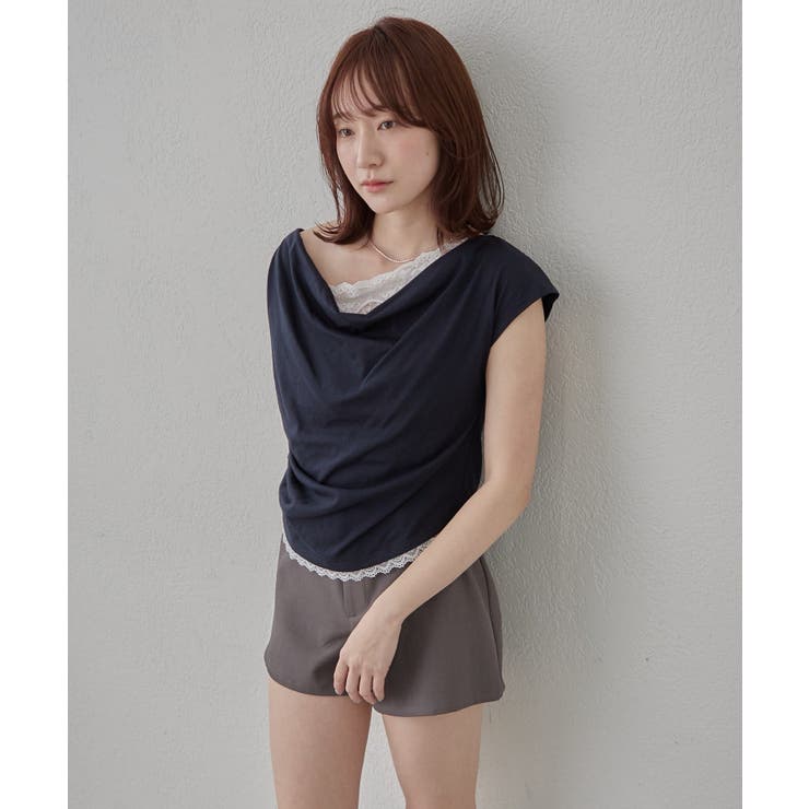 【mline】オフショルレースフレンチT | PAL GROUP OUTLET | 詳細画像20 