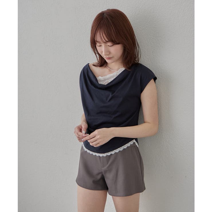 【mline】オフショルレースフレンチT | PAL GROUP OUTLET | 詳細画像21 