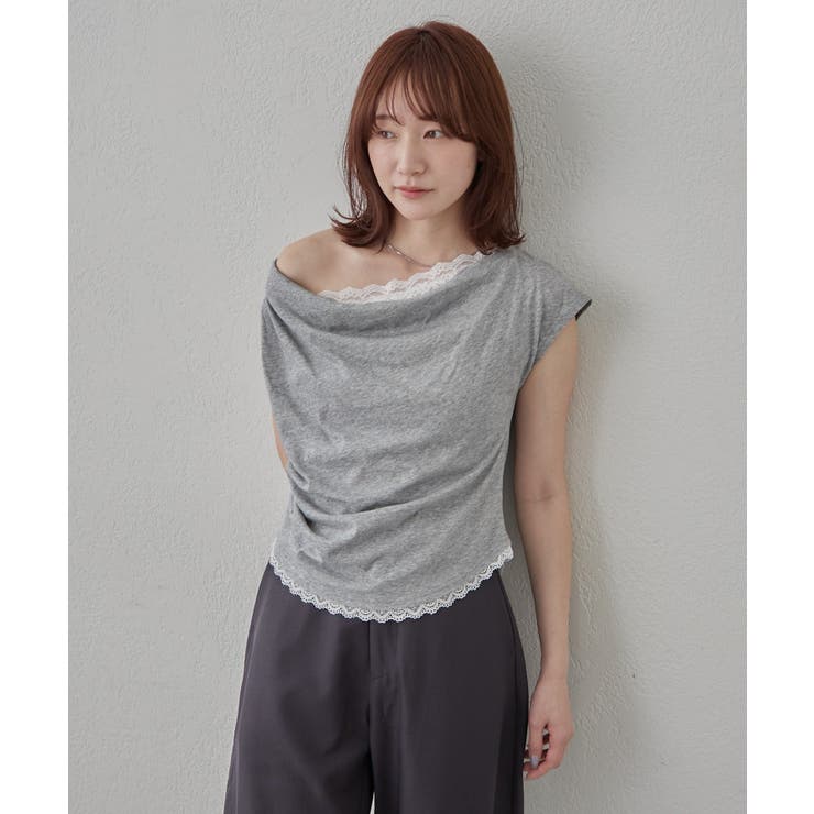 【mline】オフショルレースフレンチT | PAL GROUP OUTLET | 詳細画像41 