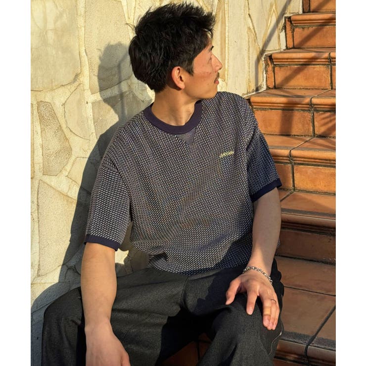 【Ciaopanic】バーズアイサマーニットクルーネックTシャツ | PAL GROUP OUTLET | 詳細画像1 