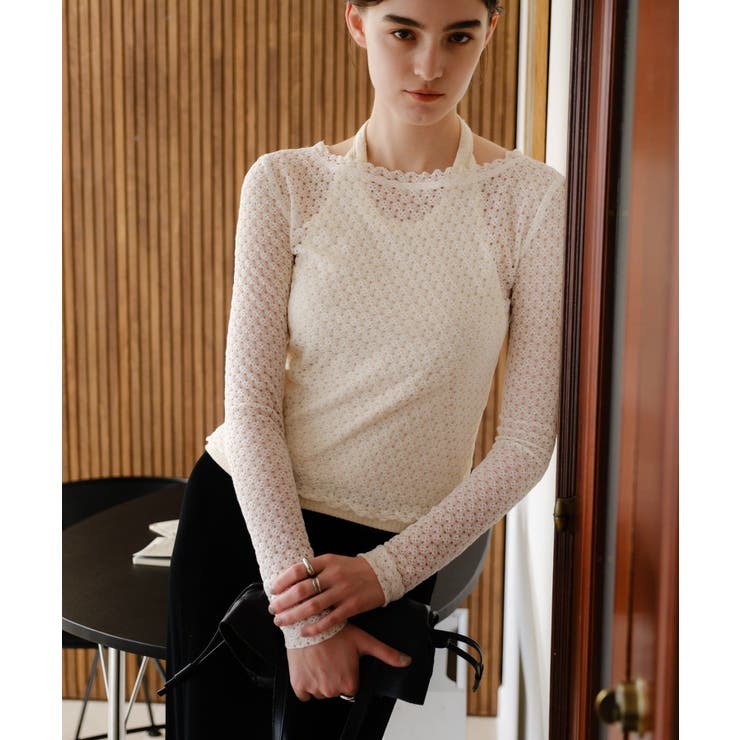 IVORY | 【SHENERY】レース編み2WAYトップス | PAL GROUP OUTLET