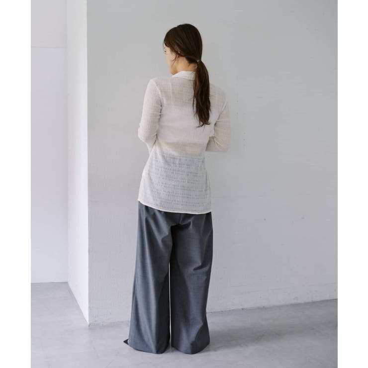 【SHENERY】襟付きシャーリングシャツ | PAL GROUP OUTLET | 詳細画像5 