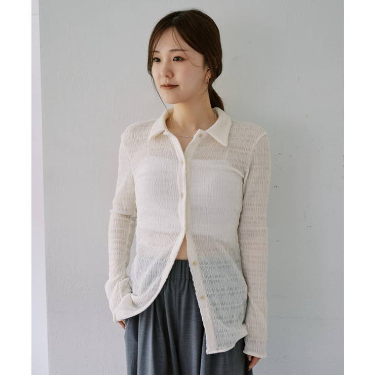 【SHENERY】襟付きシャーリングシャツ | PAL GROUP OUTLET | 詳細画像6 