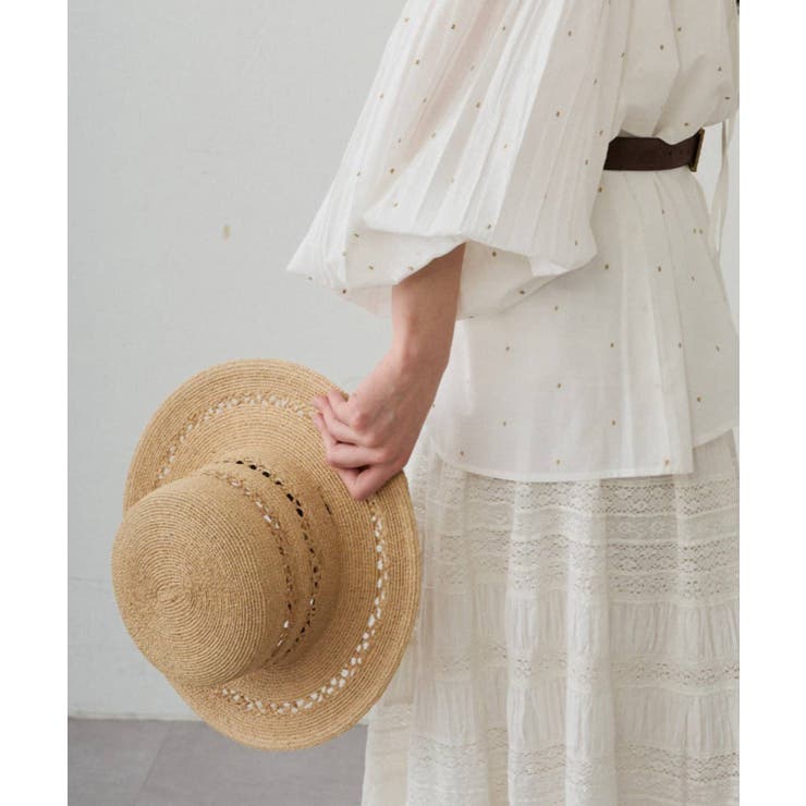 【Loungedress】フラットラフィアHAT | PAL GROUP OUTLET | 詳細画像1 