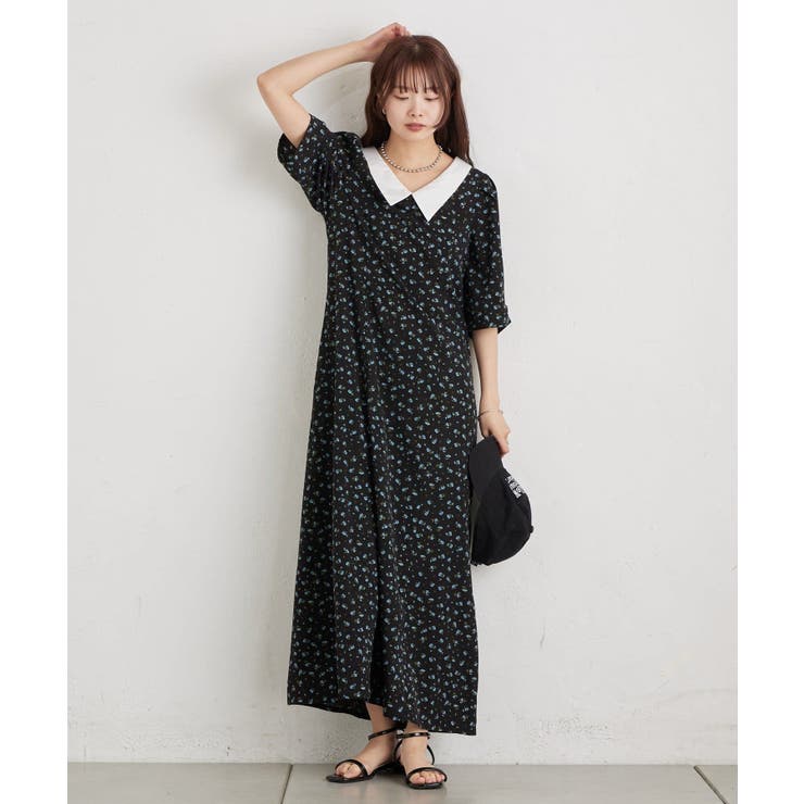 【mystic】襟付きフラワーワンピース | PAL GROUP OUTLET | 詳細画像25 