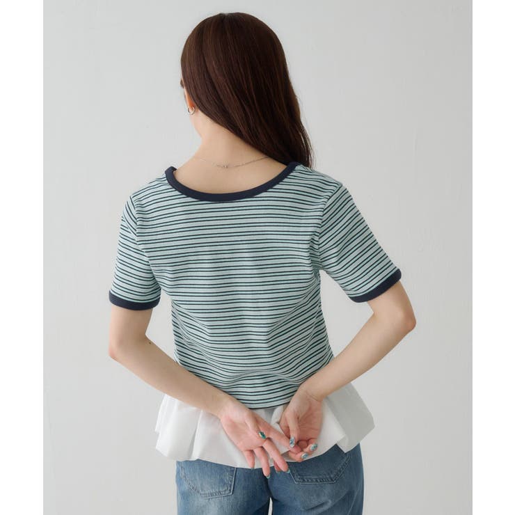 【Kastane】ボーダー刺繍TEE | PAL GROUP OUTLET | 詳細画像7 