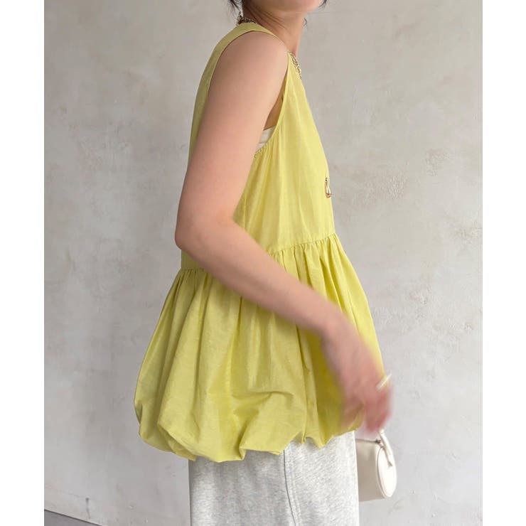 【DouDou】W バルーンペプラムブラウス | PAL GROUP OUTLET | 詳細画像18 