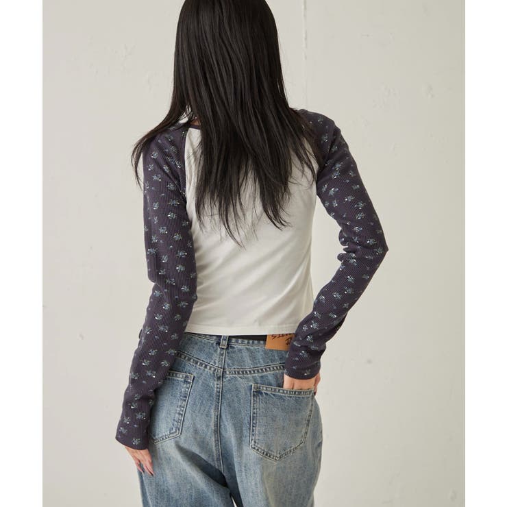 【WHO'S WHO gallery】ワッフルフラワーラグランロゴトップス | PAL GROUP OUTLET | 詳細画像13 