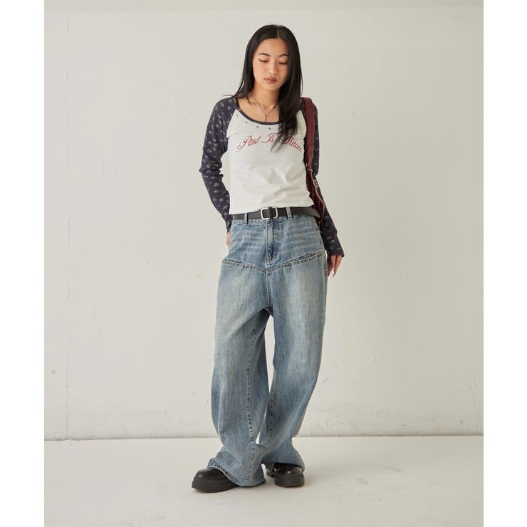 【WHO'S WHO gallery】ワッフルフラワーラグランロゴトップス | PAL GROUP OUTLET | 詳細画像14 