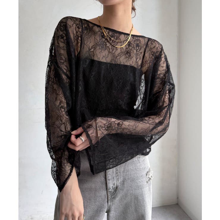 BK | 【DouDou】W 2wayレースブラウス | PAL GROUP OUTLET