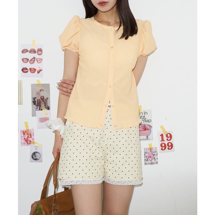 【Ciaopanic】【neutral】シャーリングショートスリーブカットソ… | PAL GROUP OUTLET | 詳細画像3 