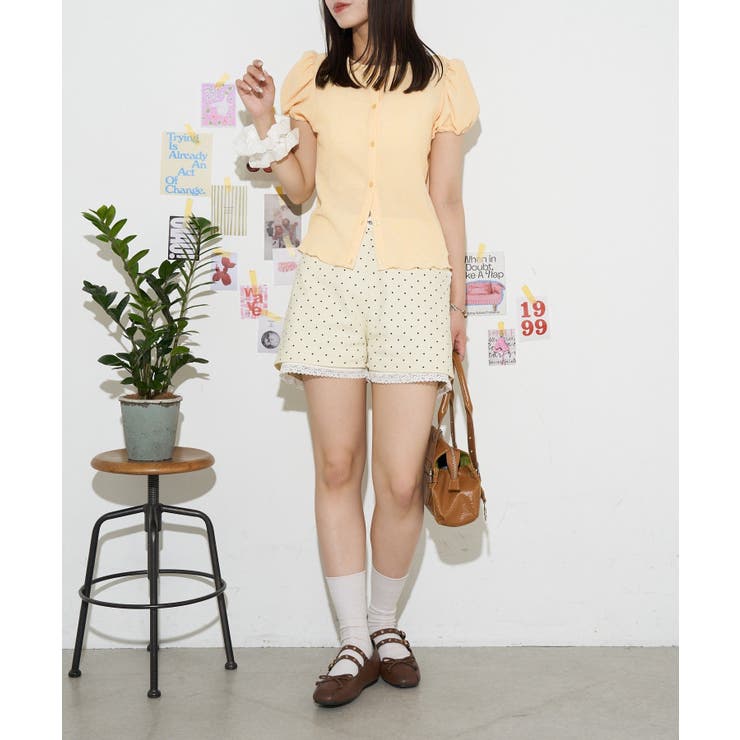 【Ciaopanic】【neutral】シャーリングショートスリーブカットソ… | PAL GROUP OUTLET | 詳細画像6 