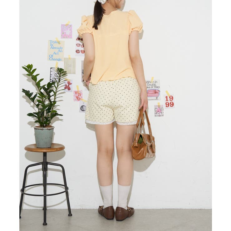 【Ciaopanic】【neutral】シャーリングショートスリーブカットソ… | PAL GROUP OUTLET | 詳細画像8 