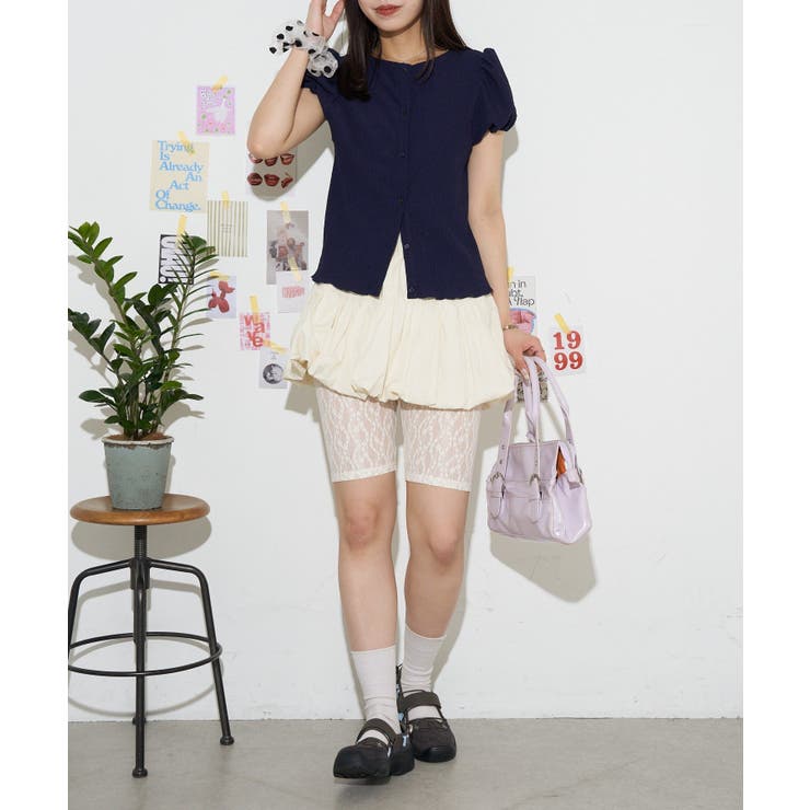 【Ciaopanic】【neutral】シャーリングショートスリーブカットソ… | PAL GROUP OUTLET | 詳細画像12 